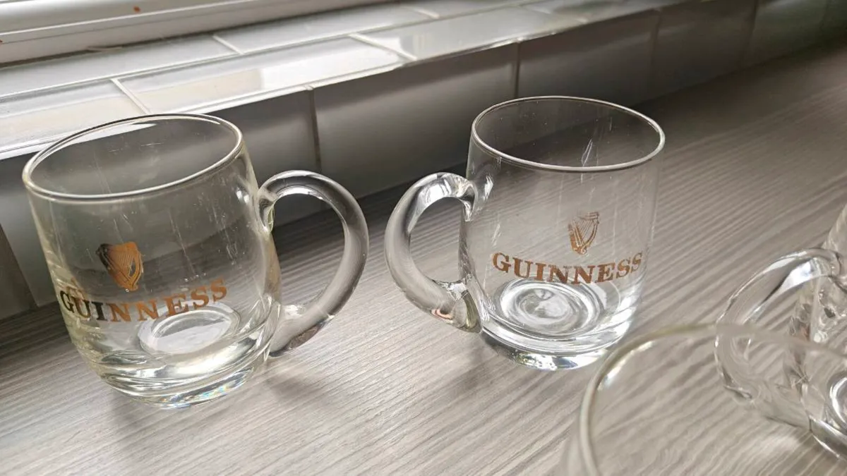 Waterfold crystal 1/2 pint Guinness glasses - Image 2