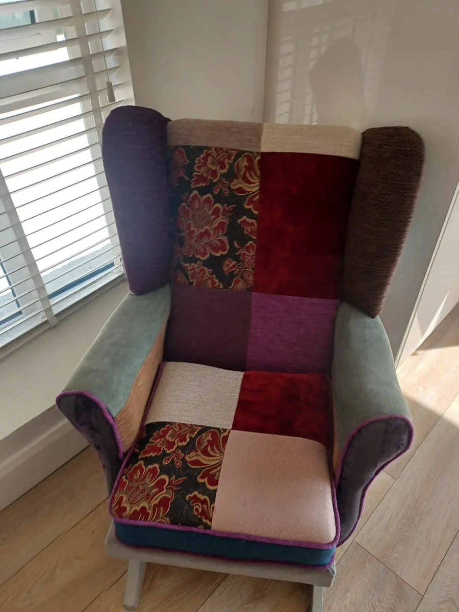 Patchwork Rocking Chair - Image 2
