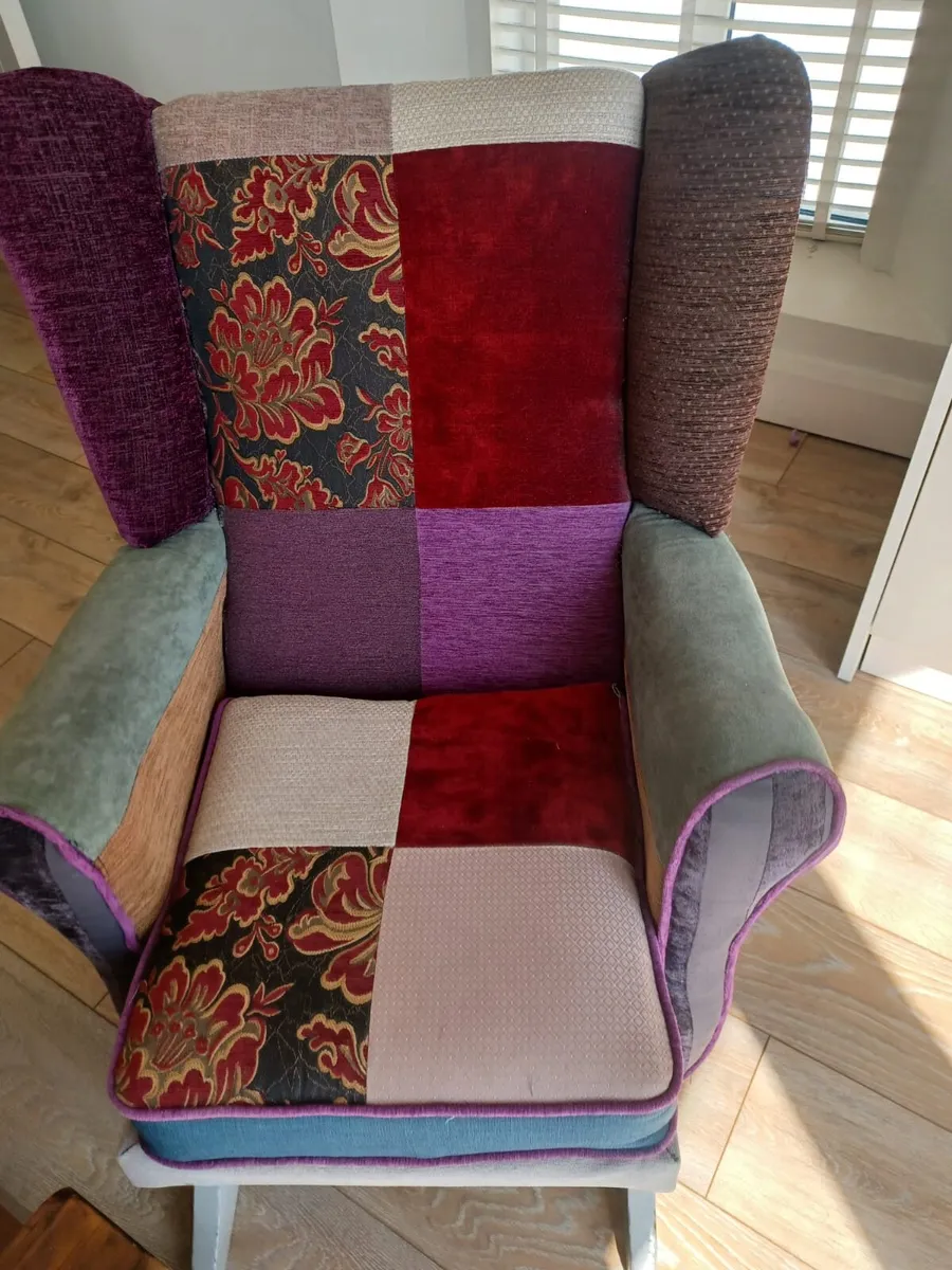 Patchwork Rocking Chair - Image 1