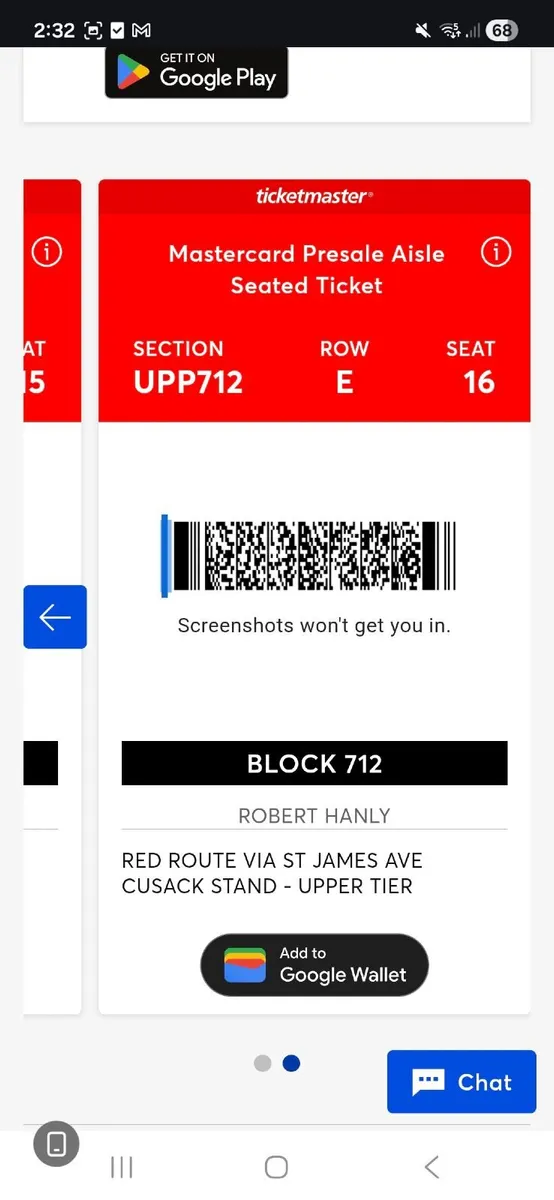 Bon Jovi 2 Tickets side by side - Image 4