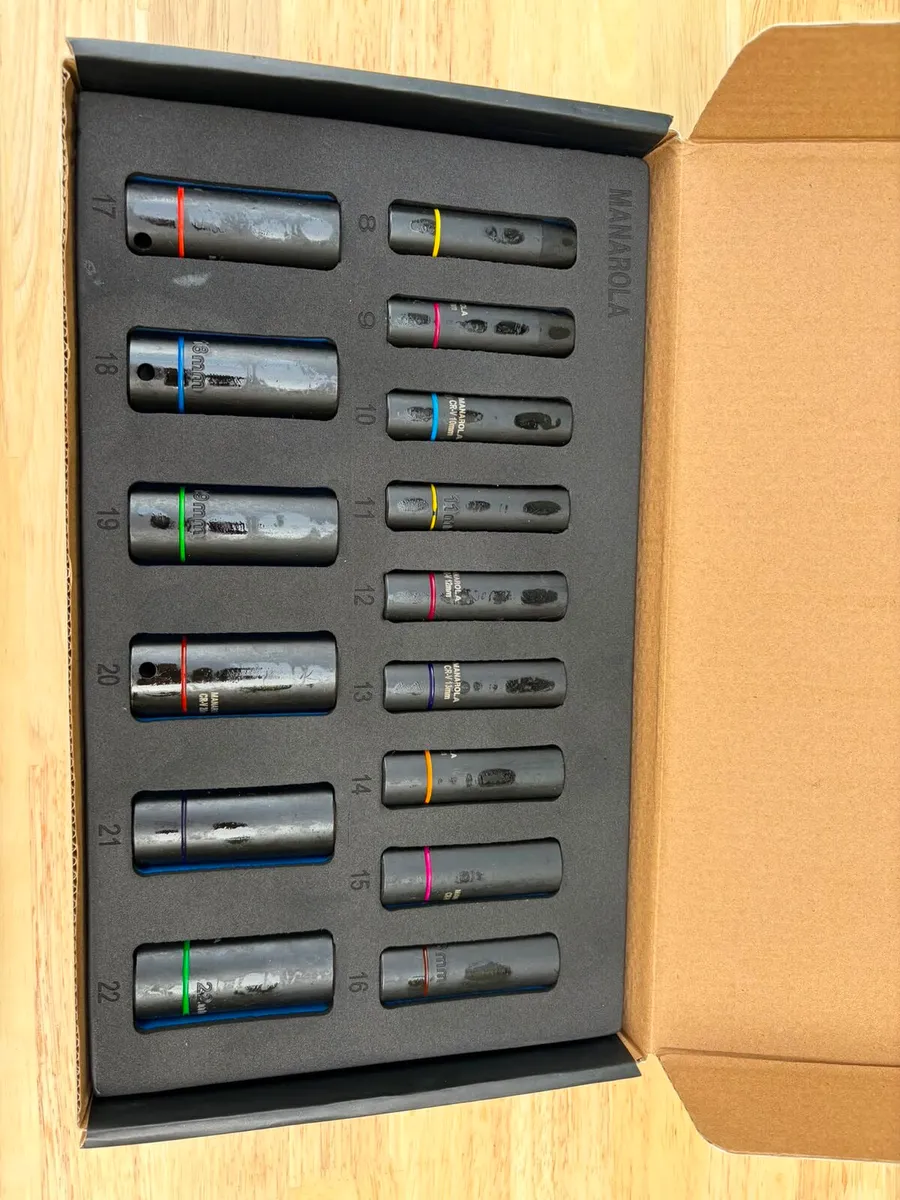 Manarola 15pc 3/8” Deep Impact Socket Sets - Image 2