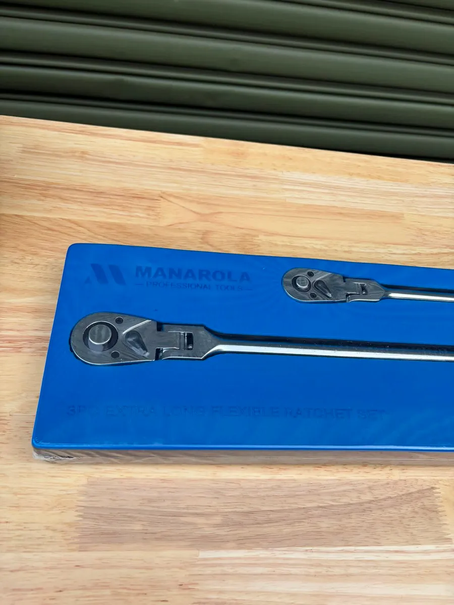 Manarola 3pc Extra Long Flexible Ratchet Set - Image 2