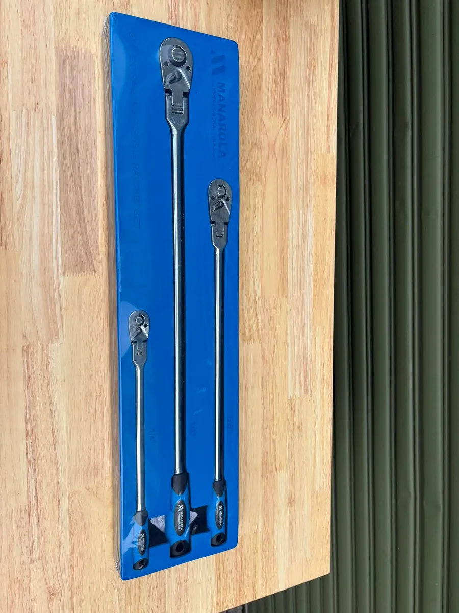 Manarola 3pc Extra Long Flexible Ratchet Set - Image 1