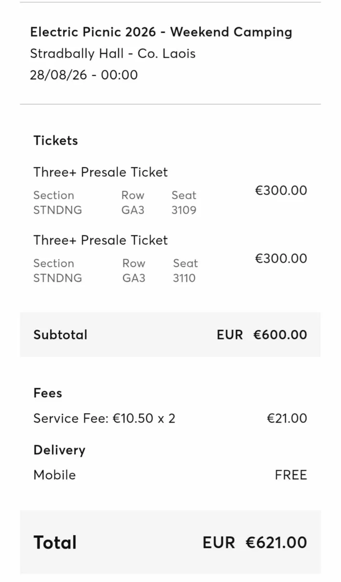 Weekend tickets - Image 1