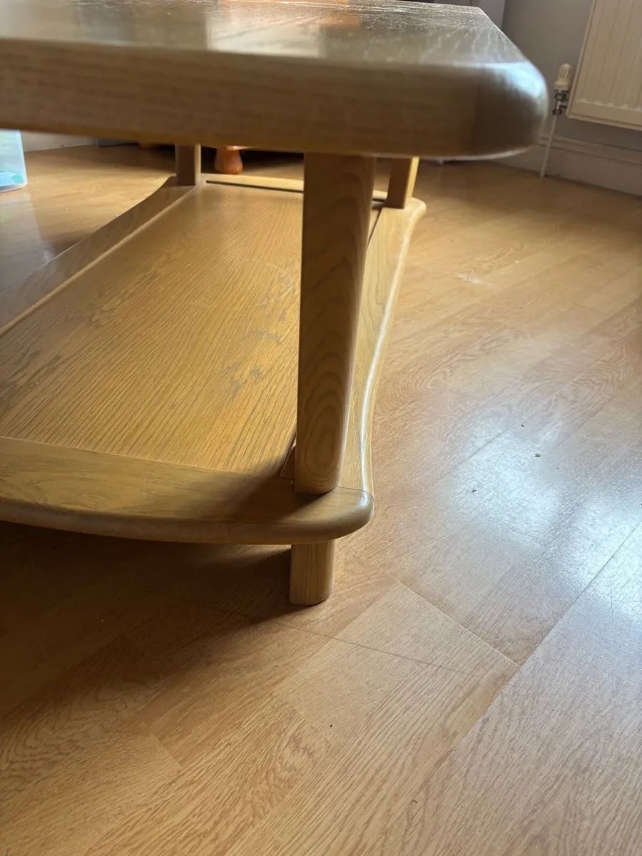 Large Oak Coffee Table - Image 2