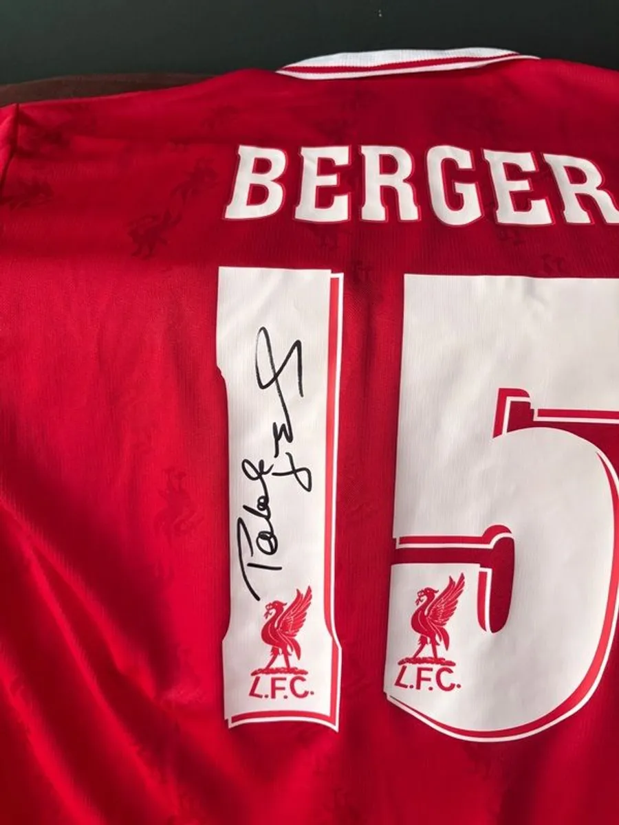 Patrik Berger signed Liverpool jersey - Image 2