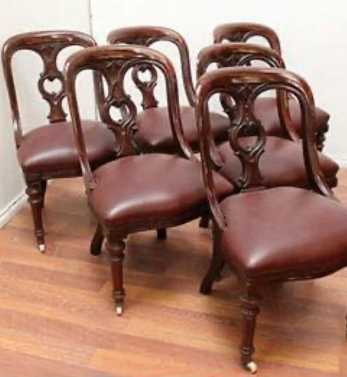 6 antique chairs read description for full details