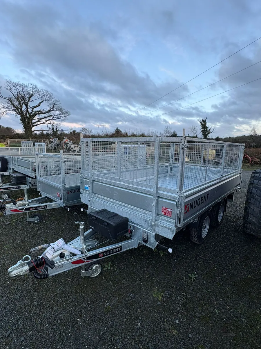 New Nugent Tipper Trailers 10FT c/w Mesh - Image 1