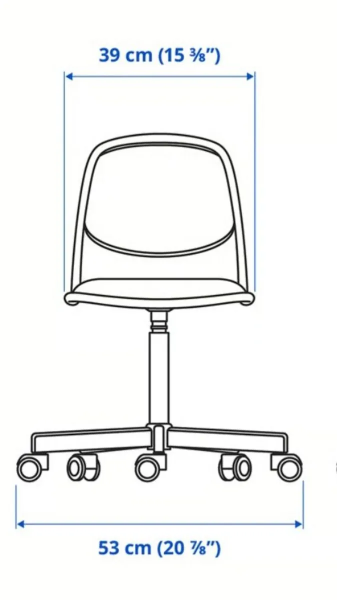 IKEA child's swivel desk chair - Image 3