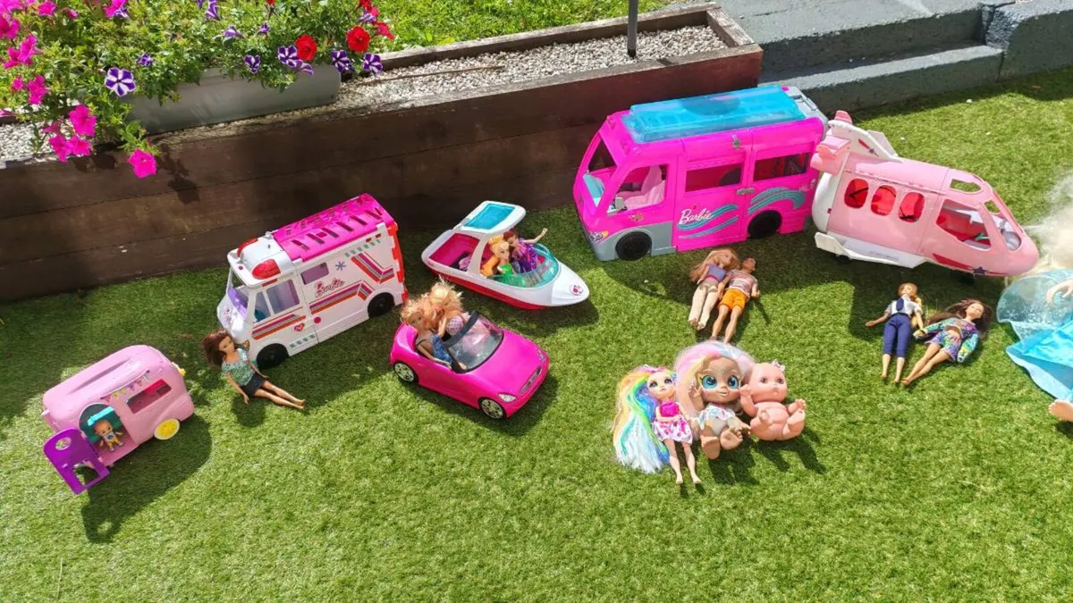 Barbie Toys, roller skates, large Elsa doll bundle - Image 1