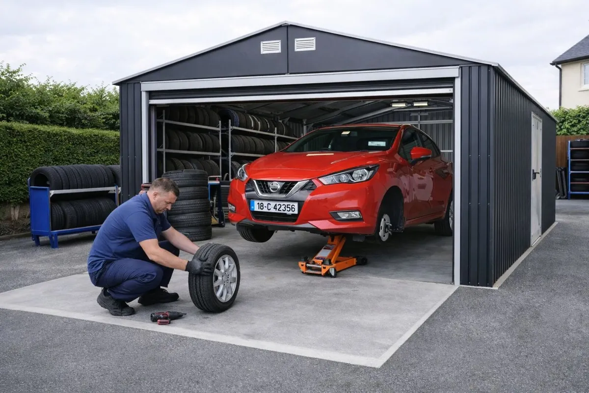 12×20  Steel Car Garage . Free 3 Day Delivery - Image 3
