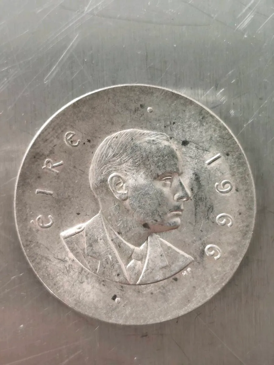 Pádraig Pearse silver coin x2 - Image 1