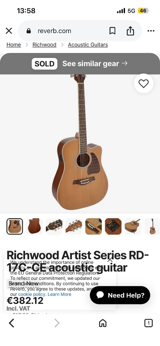 Left handed guitar - Image 4