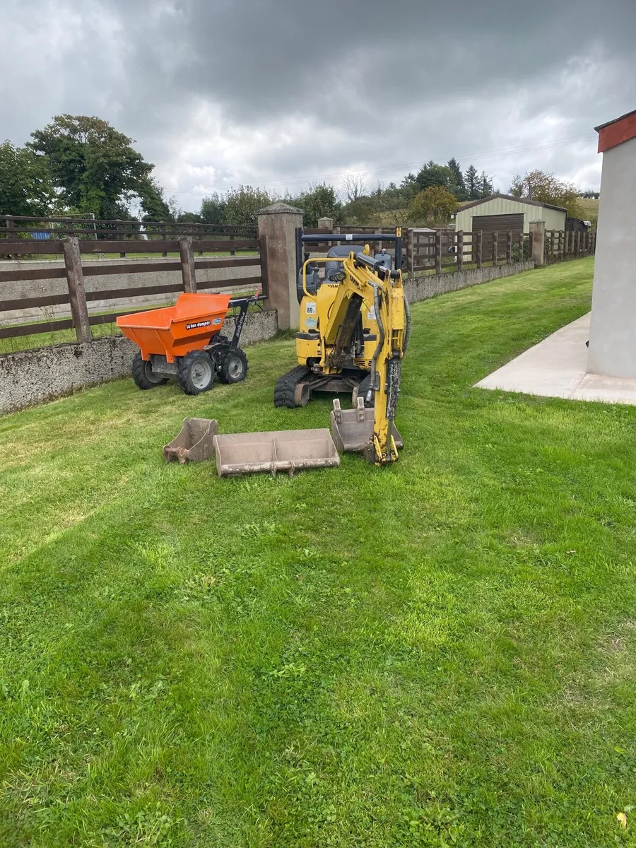 Excavatior & mini dumper combo - Image 1