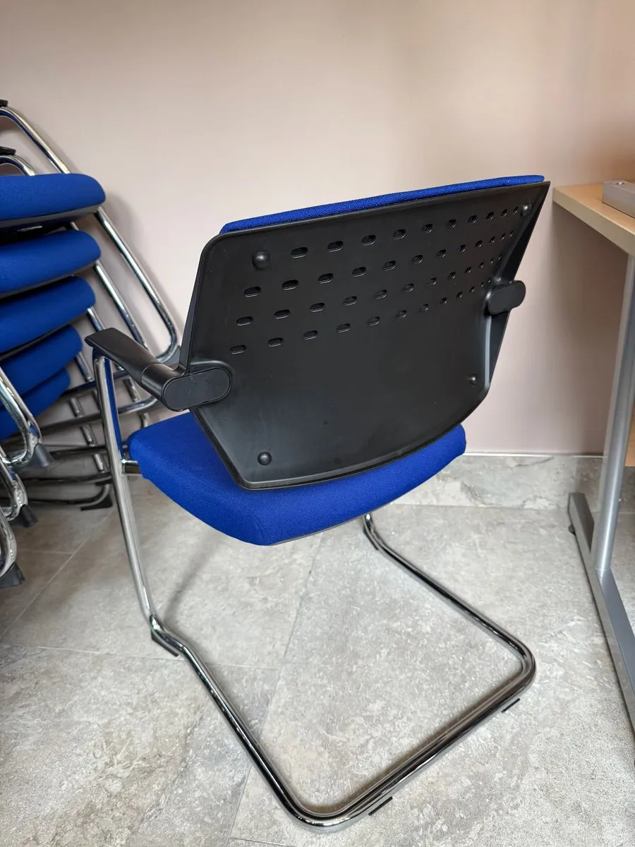 14 Blue Office / Boardroom / Meeting Chairs - Image 3