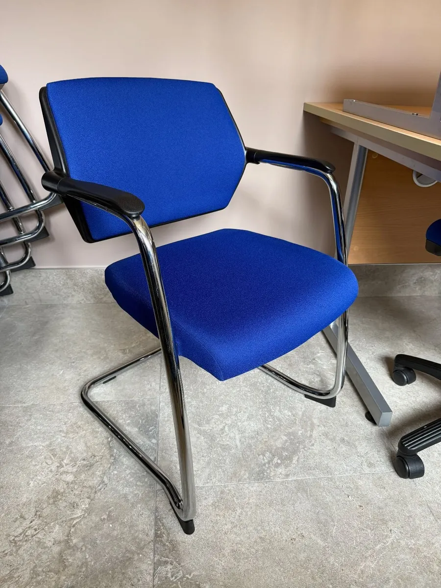 14 Blue Office / Boardroom / Meeting Chairs - Image 1