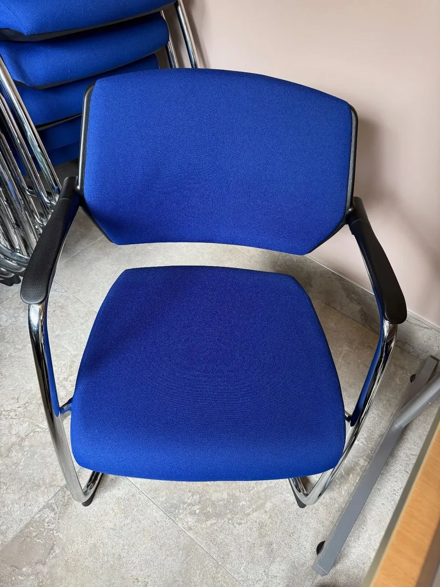 14 Blue Office / Boardroom / Meeting Chairs - Image 2
