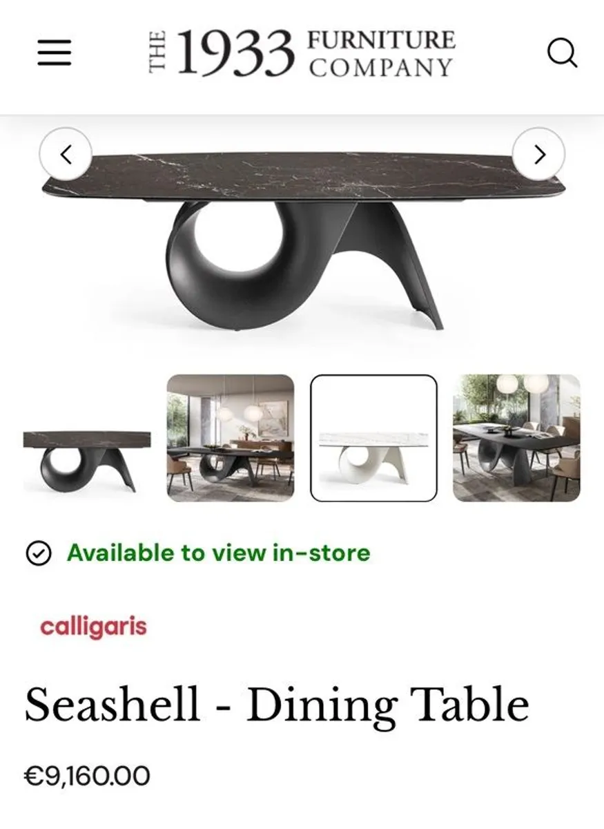 Calligaris Seashell dining table & 8 Calligaris chairs - Image 4