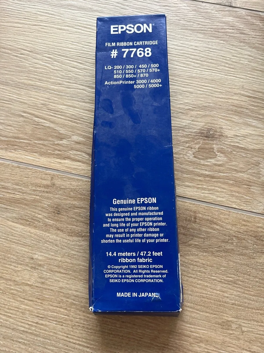 6 x Epson MX80 Black Ink Cartridges - Image 2