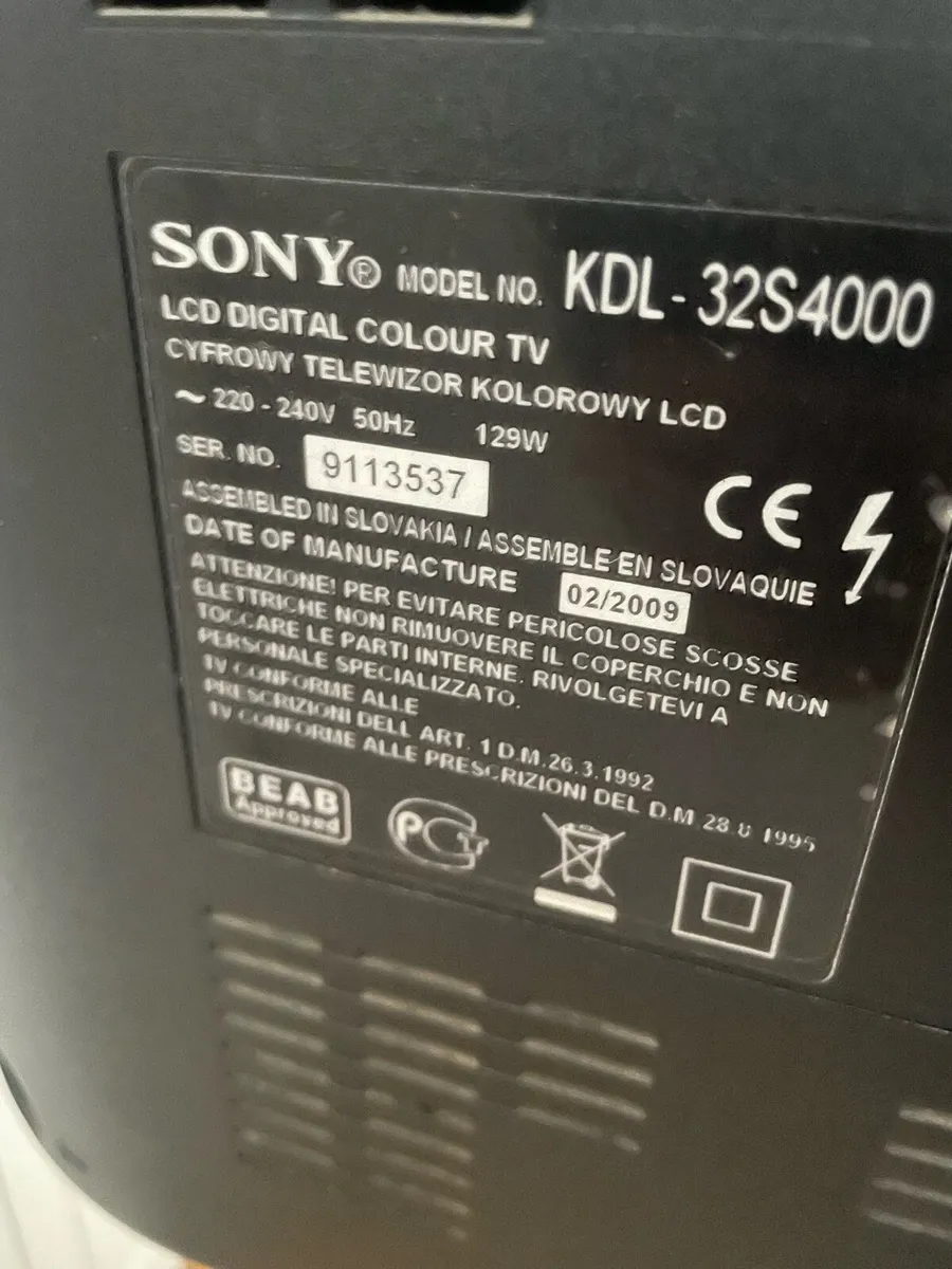 Sony 32” TV - Image 4