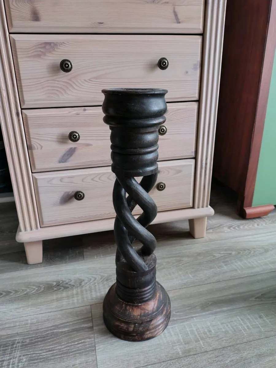 Vintage tall candle holder - Image 2
