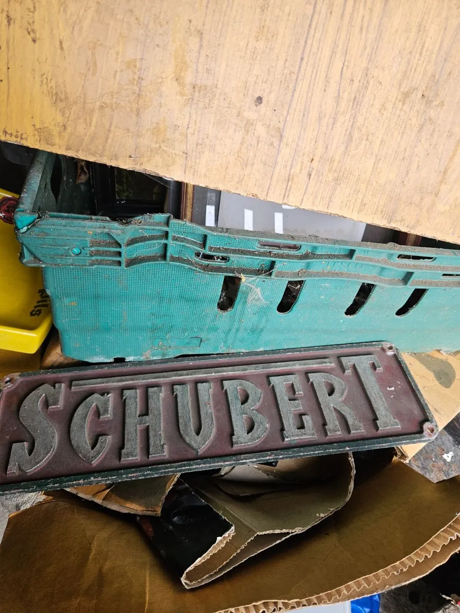Vintage German Street Sign Schubert - Image 4