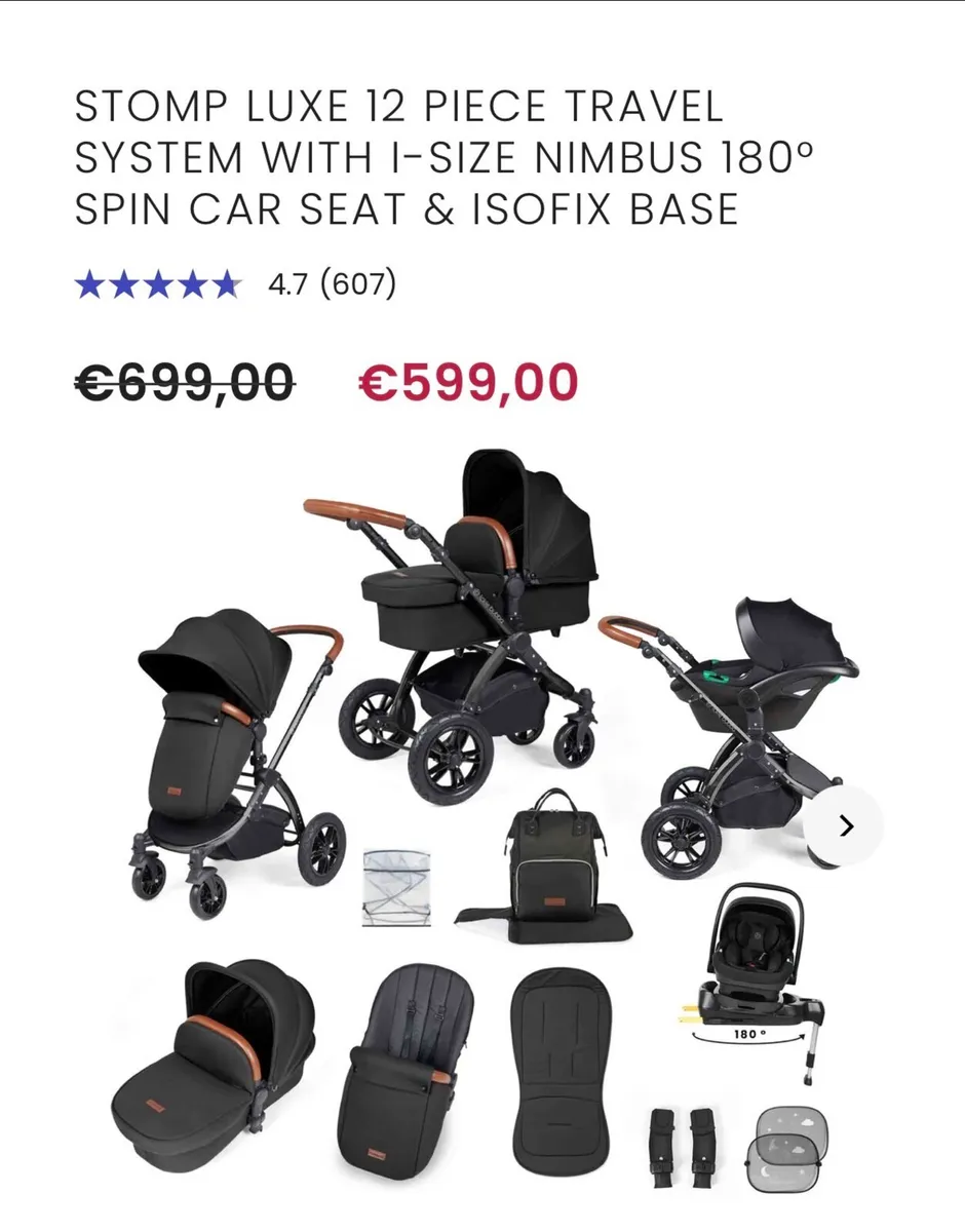 Ikkle bubba stomp luxe travel system - Image 1