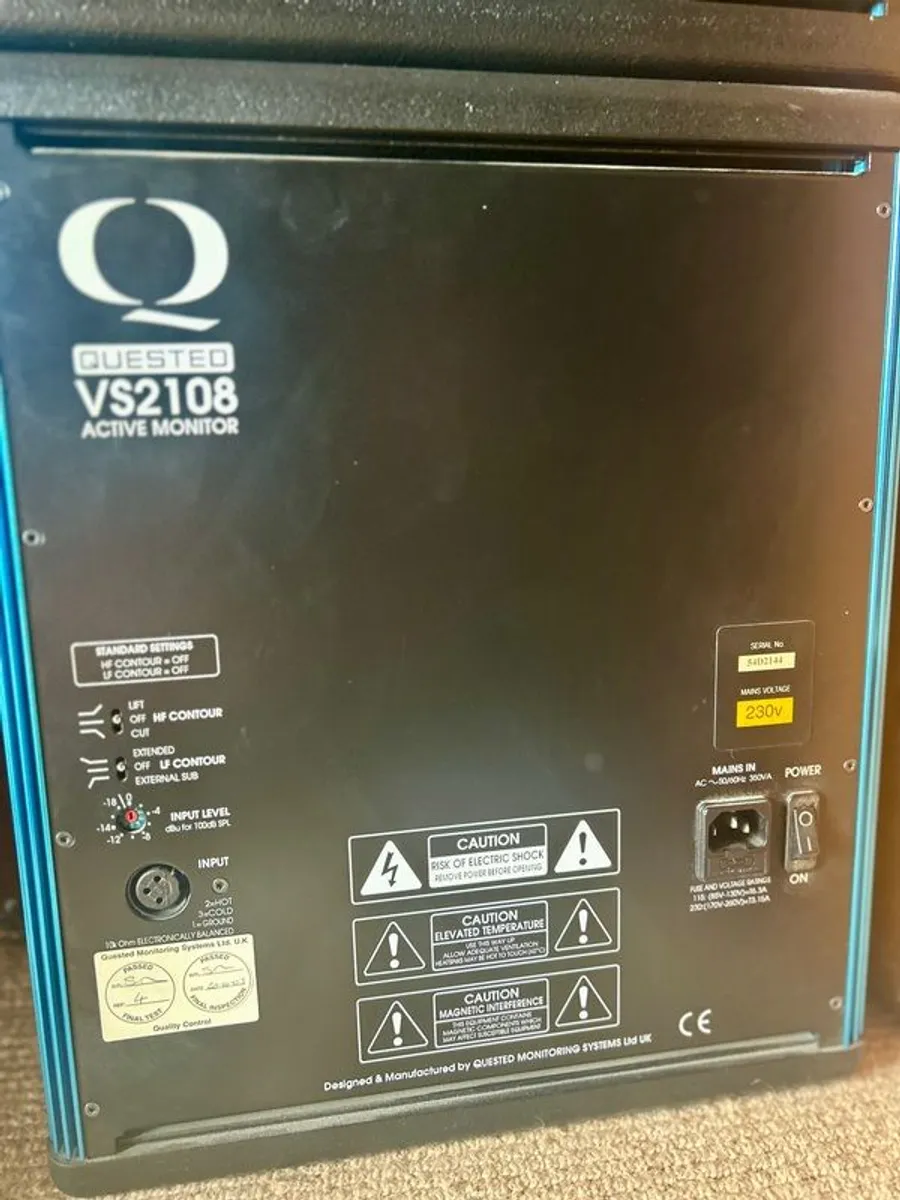 Quested VS2108 Studio Monitors - Image 3