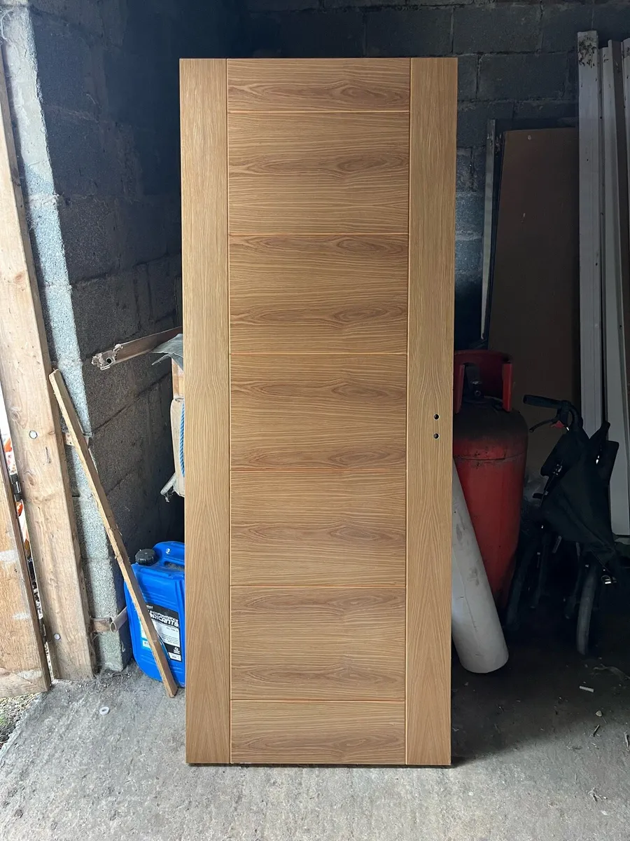 1 Oak fire door - Image 1