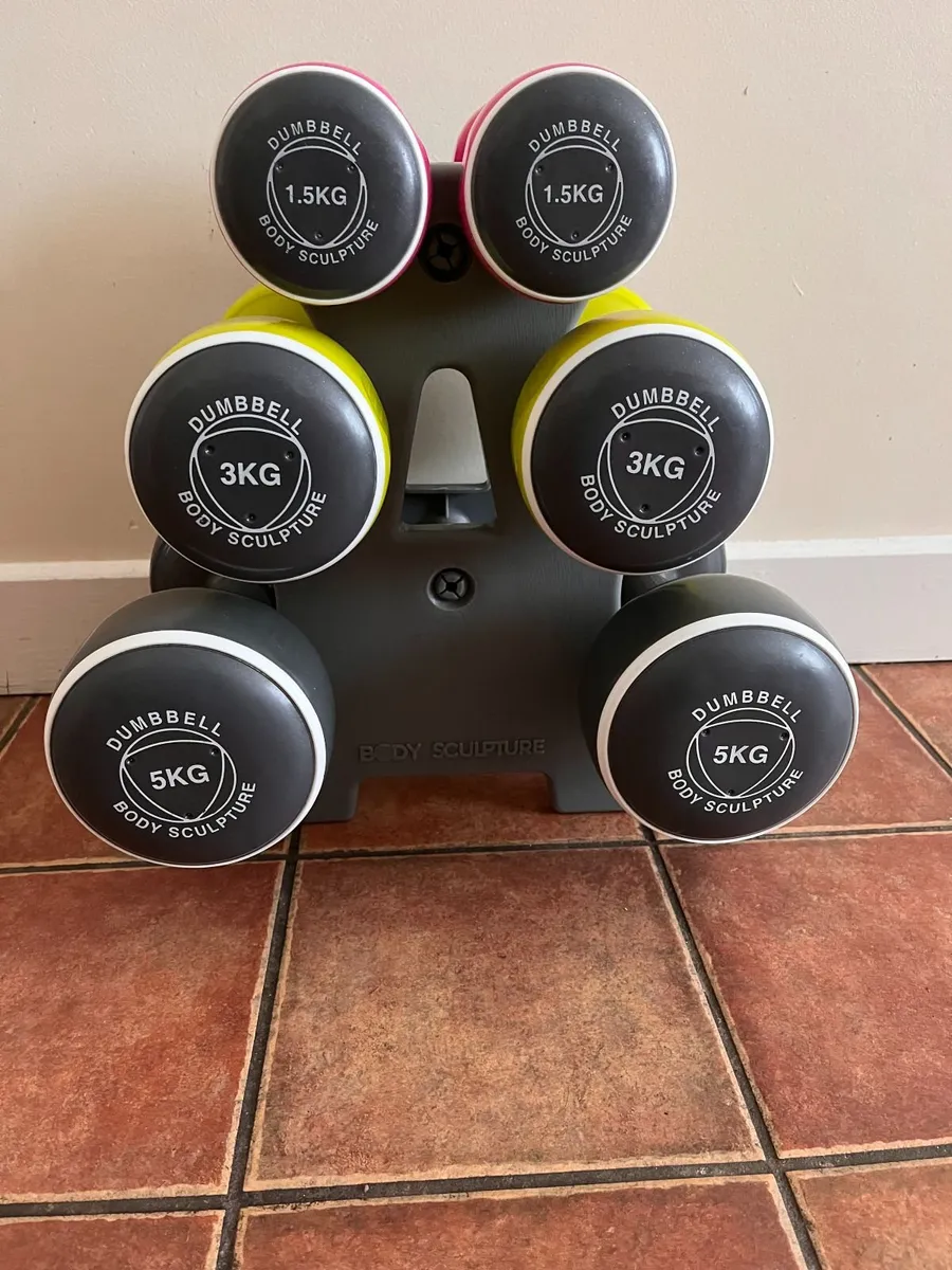 Body Sculpture Dumbbell Set 6 Dumbbells + Stand - Image 3