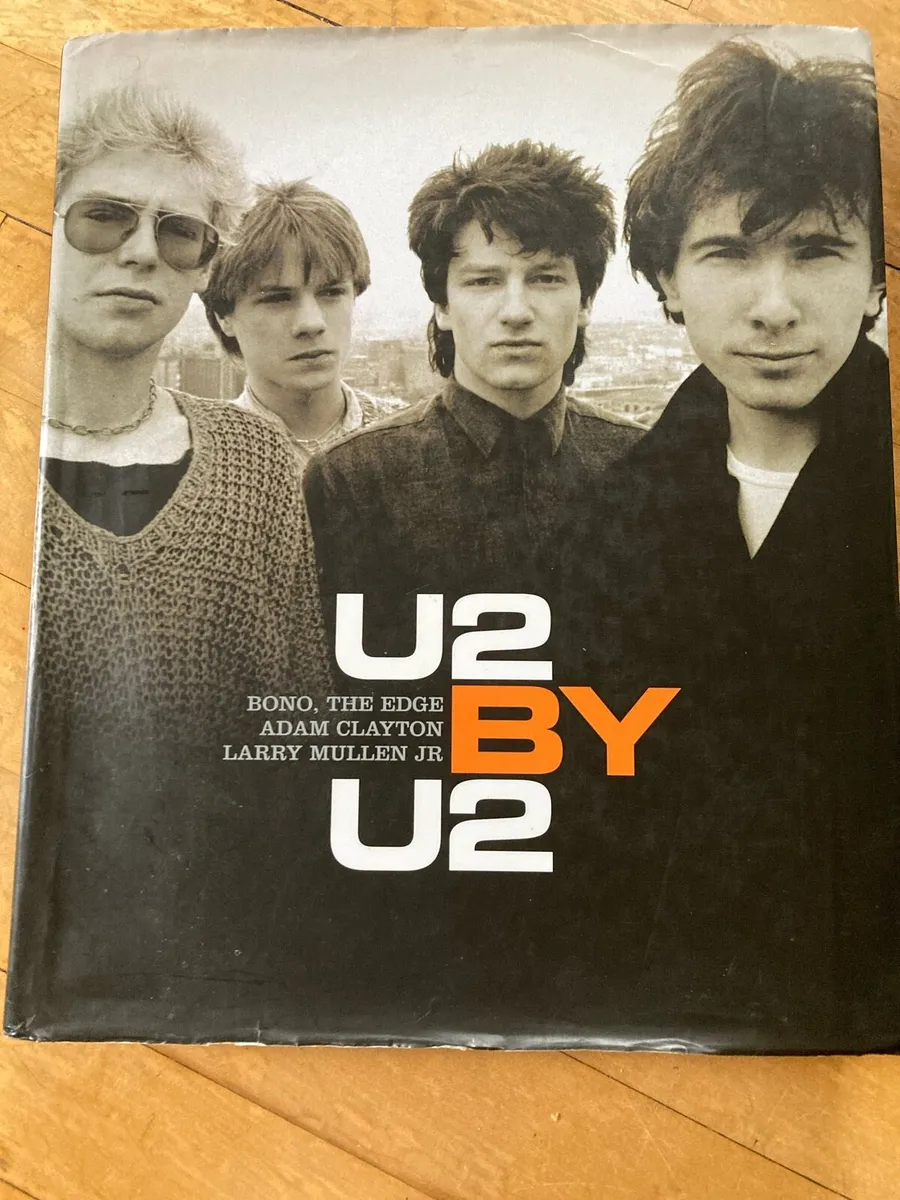 U2 BY U2 book with signatures inside page - Image 1