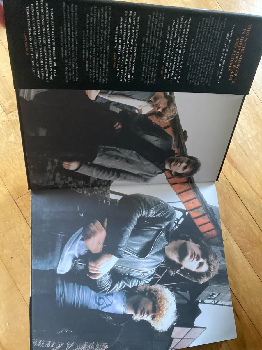 U2 BY U2 book with signatures inside page - Image 2