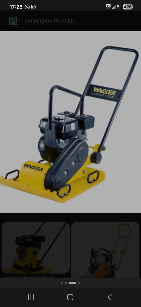 Whacker plate