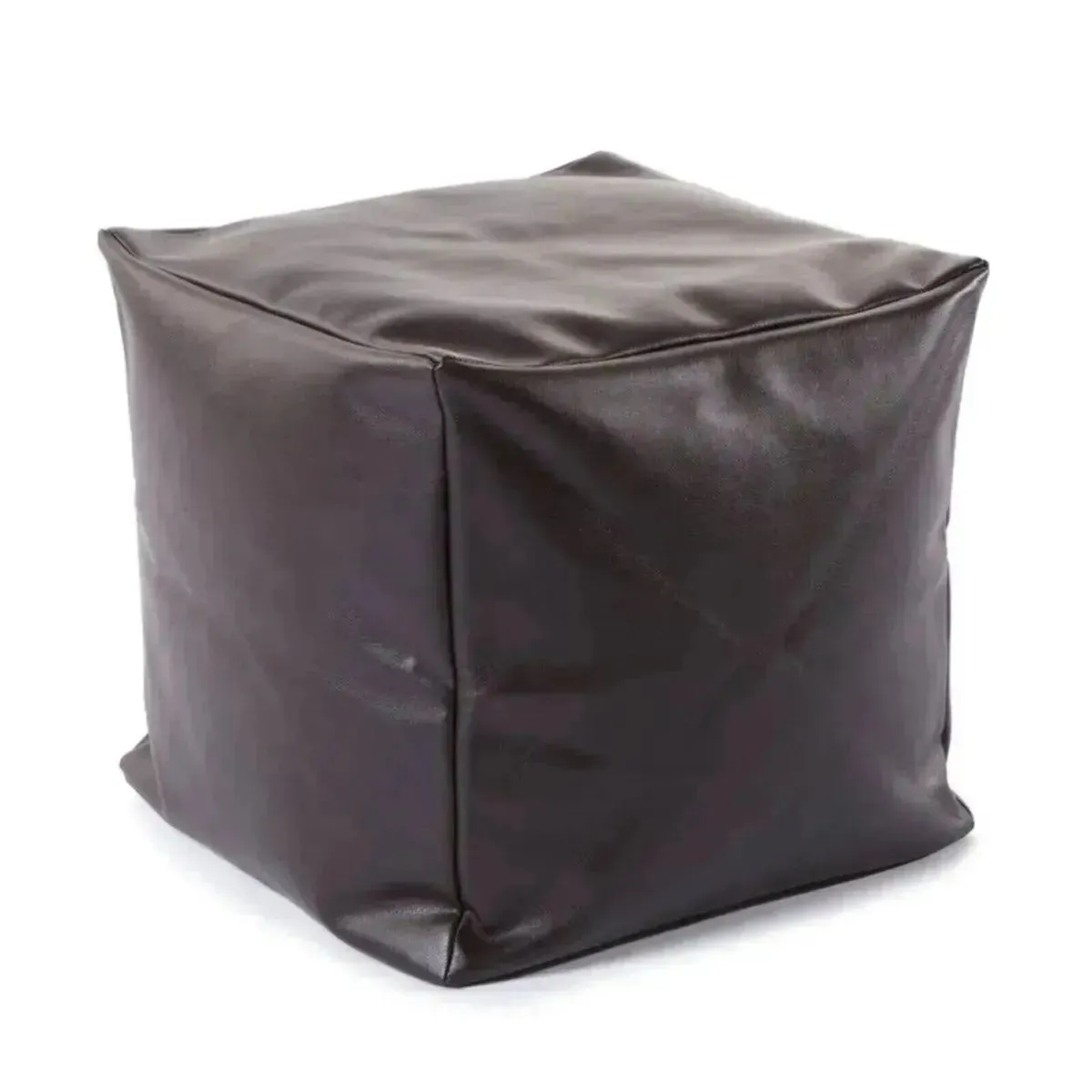 Bean Bag Ottoman Cover Unfilled Brown - Image 3
