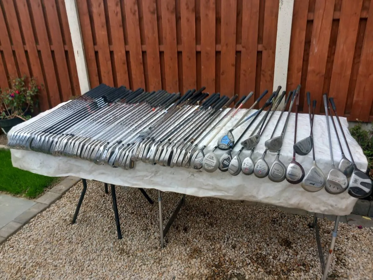 A selection of golf clubs.  Right handed clubs. - Image 2