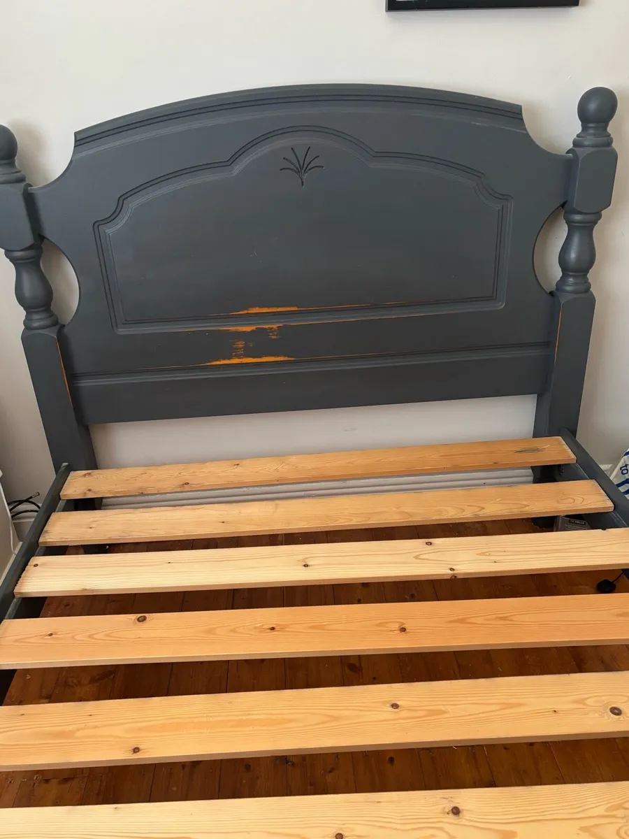 Bed frame ,chest of drawers and 3 bedside drawers - Image 2