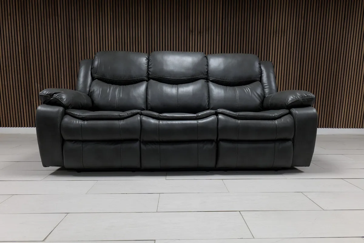 Valerie 3+2 or 3+1+1 Leather Recliner Sofa Set - Image 2