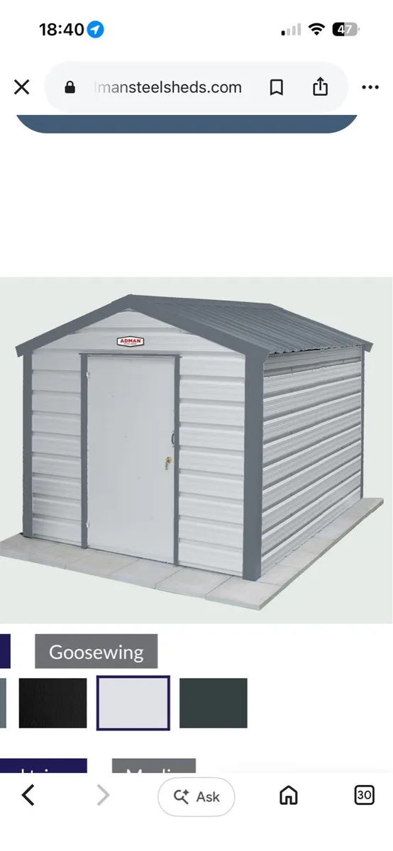 Adman steel shed