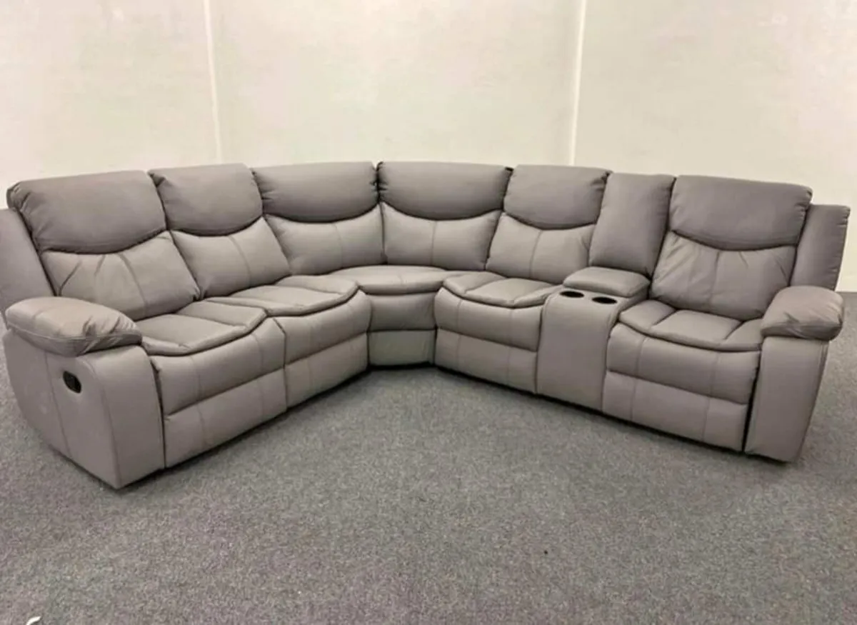 Valerie Corner Manual Leather Recliner Sofa - Image 3