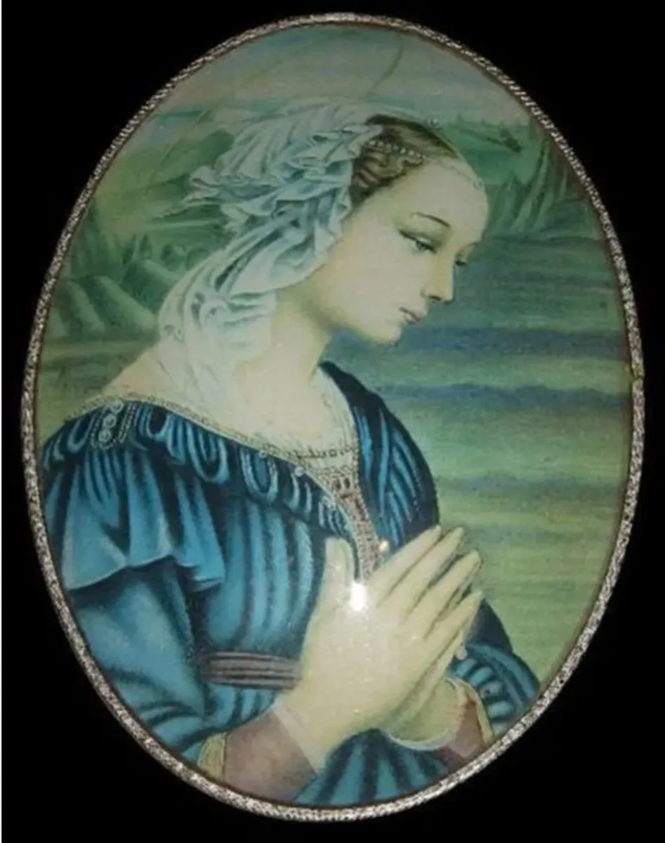 Vintage 1971 Italian Madonna Plaque - Image 2