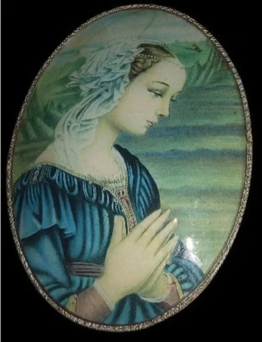 Vintage 1971 Italian Madonna Plaque - Image 4