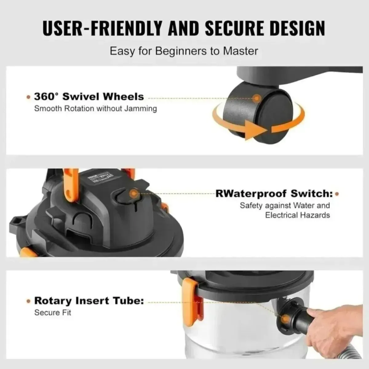 30L Industrial Wet & Dry Vacuum Cleaner - Image 2