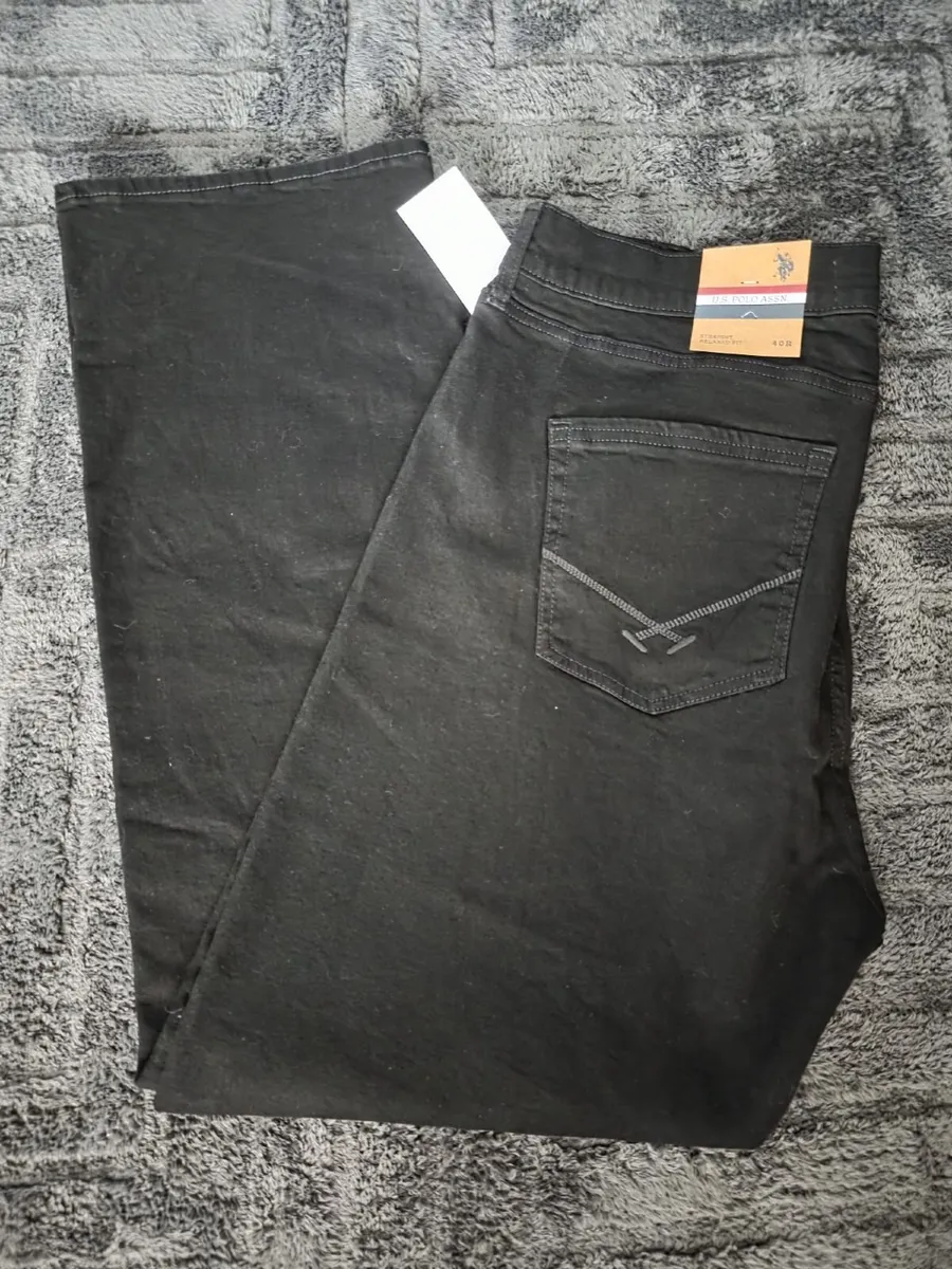 U.S. Polo Assn. Black Jeans – Size 40R – Brand New - Image 2