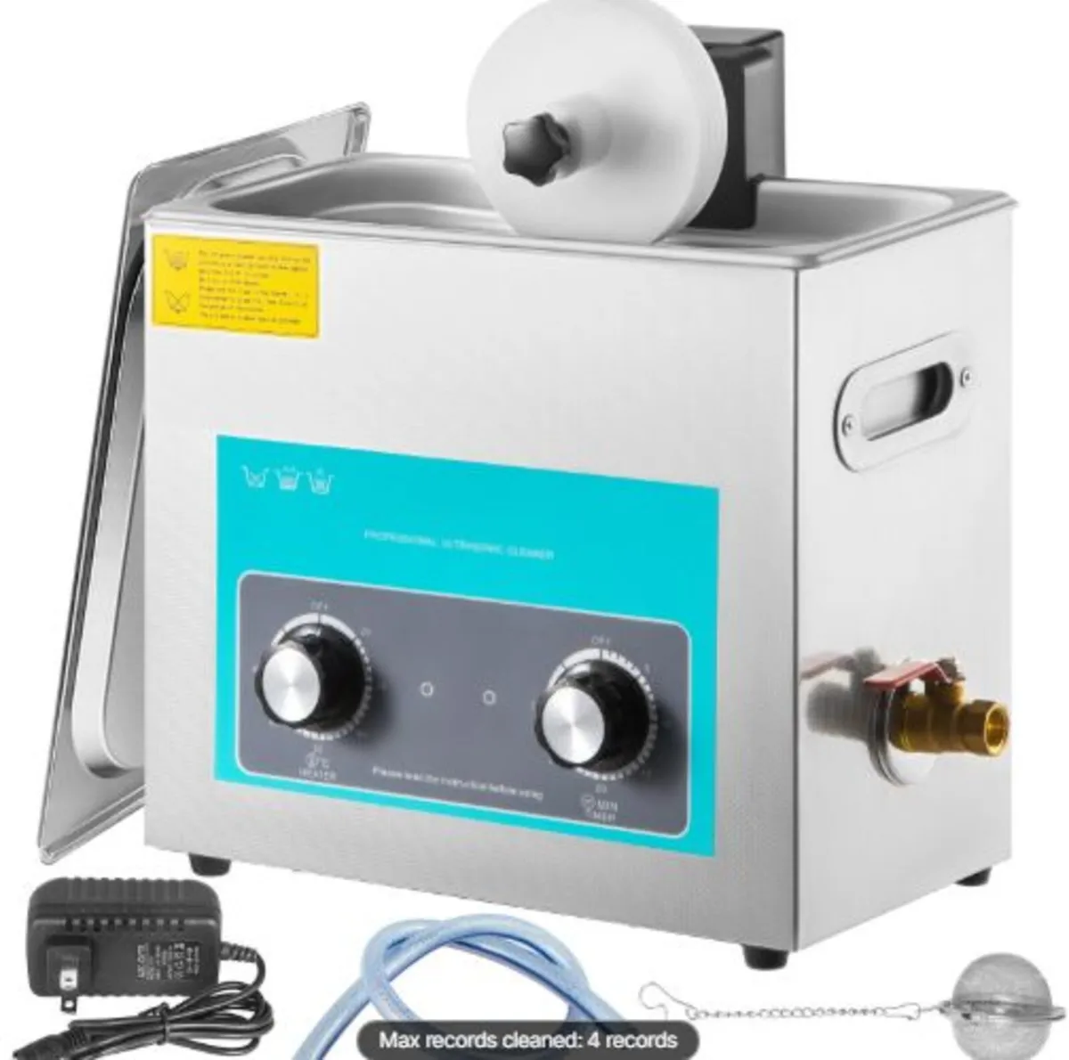 Ultrasonic Vinyl Record Cleaner 6L 40kHz Vinyl - Image 3