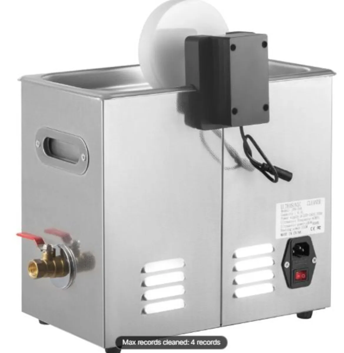 Ultrasonic Vinyl Record Cleaner 6L 40kHz Vinyl - Image 4