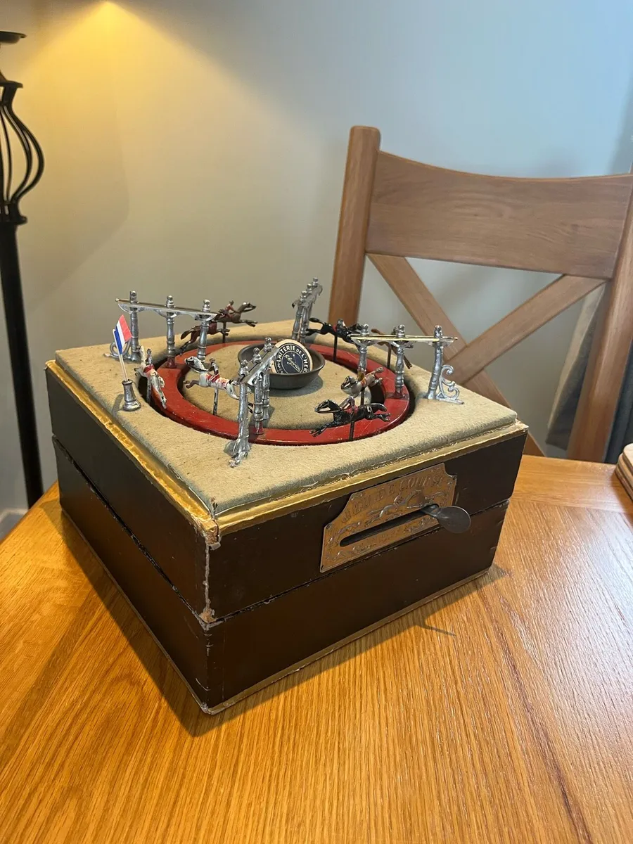 Antique Jeu De Course Horse Racing Parlour Game - Image 3