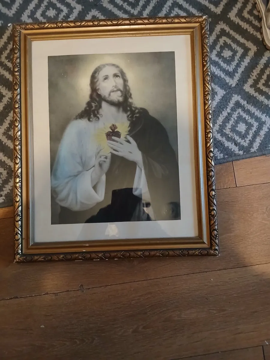 Sacred heart of Jesus lithograph