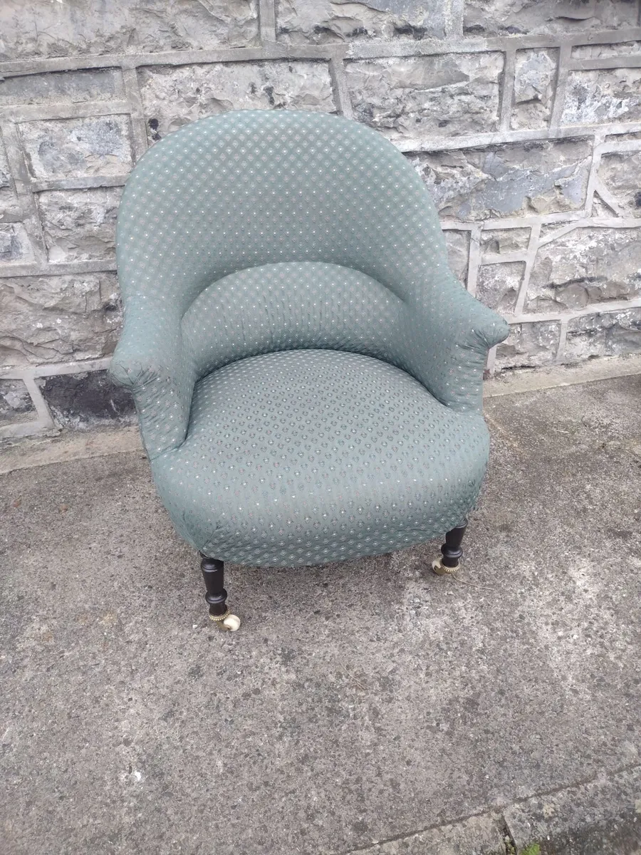 19th century French Napoleon tub chair - Image 3