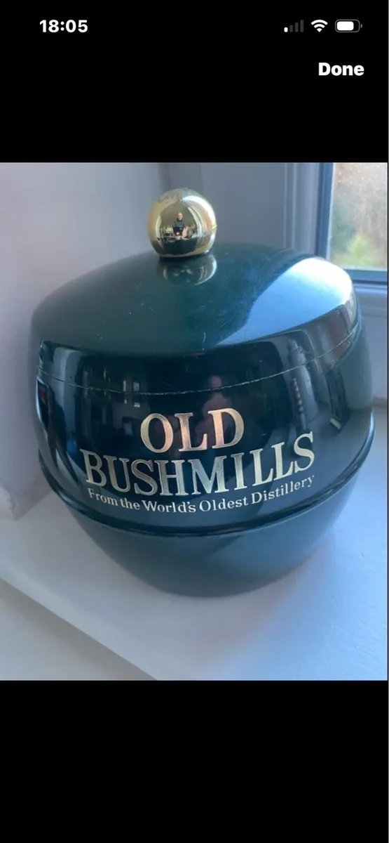 Rare Vintage Old Bushmills ice Bucket - Image 3