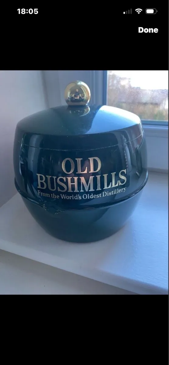 Rare Vintage Old Bushmills ice Bucket - Image 1